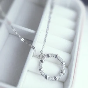 Circle Charm Pendant Necklace