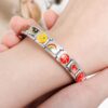 Silver Italian Bracelets,Vintage Italian Charm Bracelets