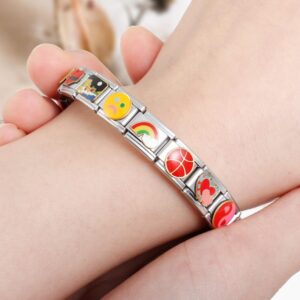 Silver Italian Bracelets,Vintage Italian Charm Bracelets