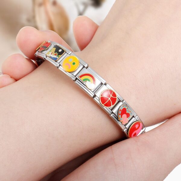 Silver Italian Bracelets,Vintage Italian Charm Bracelets