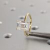 1.5 Carat Emerald Cut Lab Grown Diamond Ring / Emerald Lab Diamond Solitaire Ring / Emerald Cut Engagement Ring / Solitaire /Minimalist Ring