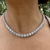 40 Carat Diamond Tennis Necklace, 40 Carat Diamond Necklace, Women's 40 Carat Diamond Necklace