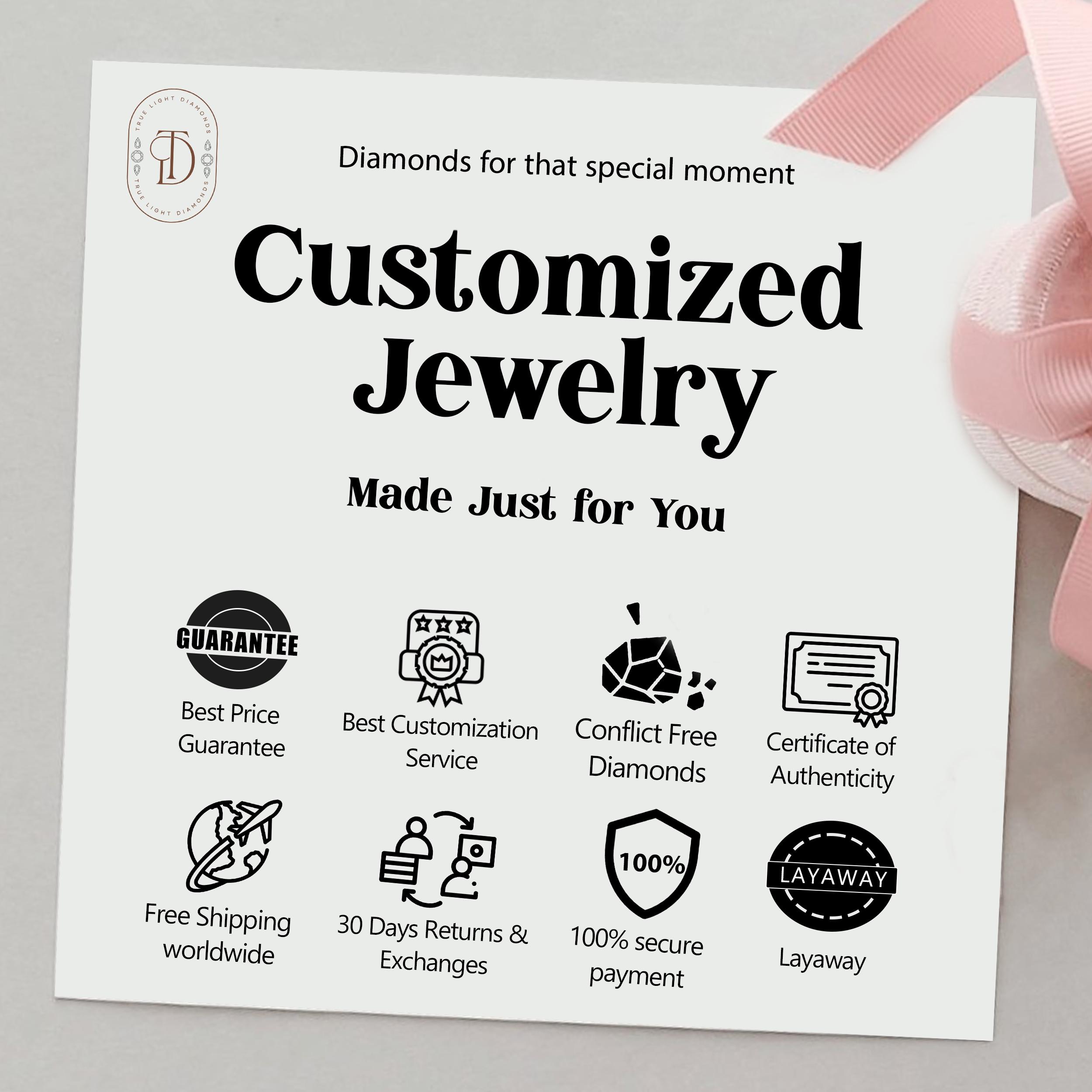 Round Cut Lab Diamond Accent Ring With Band / EF-VS Clarity Eco Friendly Diamond Bridal Ring Set / Hand Made Diamond Engagement Ring For Her - Image 8