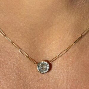 Custom Lab Diamond necklace: Handcrafted Ethical Design