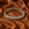 Baguette Cut Lab Grown Diamond Tennis Bracelet in 18K Gold – Timeless, Elegant Jewelry for Women