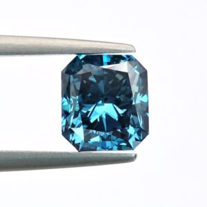 IGI Certified 3.19 Ct Fancy Deep Blue Radiant Cut Diamond – VS1 Clarity, Natural Beauty